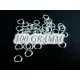 100g stabiler Biegering 5x1mm rund platinfarben hellsilberfarben - Schmuckzubehör Biegering - Leisure-Beads DIY