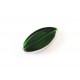 Grüne Fensterperle 18x10mm oval Silberrahmen