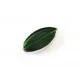 Grüne Fensterperle 18x10mm oval Silberrahmen - Leisure-Beads DIY