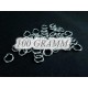 100g Biegering 6mm Stärke ca. 1mm runder Biegering silberfarben - Schmuckzubehör Biegering