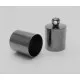2x Edelstahl gunmetal Endkappe 13x9mm Innen 8,5mm metallschwarze Einklebkappe mit Öse - gunmetal Schmuckzubehör Endkappe - Leisure-Beads DIY