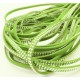 1m hellgrünes Kunstlederband 5mm mit Nieten hellgrünes Schmuckband in Wildlederoptik für Armbänder - Schmuckzubehör Lederband