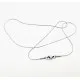 Edelstahl 304 Halskette 44cm Stärke 0,9mm Schlangenkette aus Edelstahl - Schmuckzubehör Schmuckkette - Leisure-Beads DIY