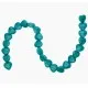 1 Strang synth. dunkel Türkis Herz 18x7mm Perle Kunststein Herzperlen - Schmuckzubehör - Leisure-Beads DIY