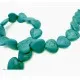 1 Strang synth. dunkel Türkis Herz 18x7mm Perle Kunststein Herzperlen - Schmuckzubehör - Leisure-Beads DIY