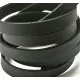 1m schwarzes Lederband 8mm Stärke 1,5mm flaches Lederband - Schmuckzubehör Lederband - Leisure-Beads DIY