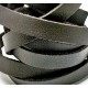 1m schwarzbraunes PU-Lederband 8mm x 1,5mm - Schmuckzubehör