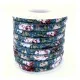 4,5m geblümtes petrol Schmuckband 6mm Stärke 4mm auf Rolle für Armband und Wickelarmband - Schmuckzubehör Schmuckband - Leisure-Beads DIY