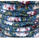 20cm geblümtes petrol Schmuckband 6mm Stärke 4mm für Armband und Wickelarmband - Schmuckzubehör Schmuckband