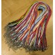 Ca. 100 bunte Lederkordeln 3mm mit Verschluss und Verlängerungskette - Schmuckzubehör Lederband