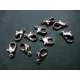10x rose goldfarben Karabinerhaken 12mm rosegoldfarben glatt Schmuckverschluss - Rose Gold Schmuckzubehör - Leisure-Beads DIY