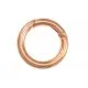 1x runder rosegoldfarben Ringverschluss ca. 25x4mm rosegoldfarben Karabinerhaken - Schmuckzubehör - Leisure-Beads DIY