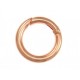 1x rosegoldfarben Ringverschluss 24x4mm Karabinerhaken - Schmuckzubehör
