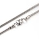 Edelstahl Halskette 44cm Stärke 2mm Schlangenkette aus Edelstahl - Schmuckzubehör Schmuckkette