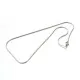 1x Edelstahl Halskette ca. 45cm Stärke 1,5mm Schlangenkette aus Edelstahl - Schmuckzubehör Schmuckkette - Leisure-Beads DIY