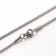 1x Edelstahl Halskette ca. 45cm Stärke 1,5mm Schlangenkette aus Edelstahl - Schmuckzubehör Schmuckkette - Leisure-Beads DIY