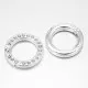 1x runder hellsilber Strass Ringverschluss ca. 24x4mm platinfarbener Karabinerhaken - Schmuckzubehör - Leisure-Beads DIY