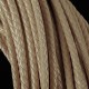 1m beige PU-Lederkordel 6mm Lederschnur für Lederarmband geflochtene Lederkordel - Schmuckzubehör