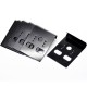 100 schwarze Schmuckkarten 42x30mm für Ohrringe schwarzes Kunststoff Schmuckdisplay - Schmuckzubehör