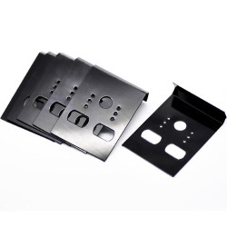 Leisure-Beads - 100 schwarze Schmuckkarten 42x30mm für Ohrringe schwarzes Kunststoff Schmuckdisplay - Schmuckzubehör