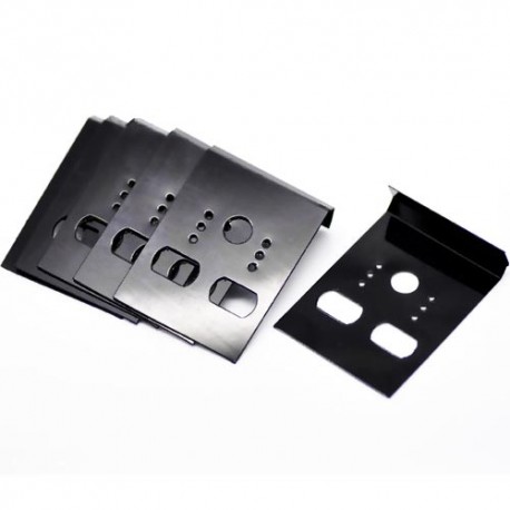 Leisure-Beads - 100 schwarze Schmuckkarten 42x30mm für Ohrringe schwarzes Kunststoff Schmuckdisplay - Schmuckzubehör