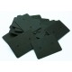 20 matte schwarze Schmuckkarten 35x25mm Papier ohne Schrift Schmuck Display Ohrstecker - Schmuckzubehör