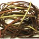 1m goldfarben Lederband 3mm Stärke 1,5mm goldfarbenes Echtlederband - Leder Schmuckzubehör