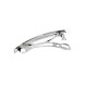 5x silber Haarspange ca. 77x12mm silberfarbener Rohling für Haarspangen - Haarspangen selber machen