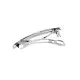 5x silber Haarspange ca. 77x12mm silberfarbener Rohling für Haarspangen - Haarspangen selber machen - Leisure-Beads DIY