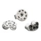 20x silber Ohrstopper 6,3x5,5mm für silber Ohrstecker - Schmuckzubehör zum Ohrringe selbermachen