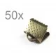 50x bronze Bandklemme 8mm bronzefarbene Bandklemmen - bronze Schmuckzubehör - Leisure-Beads DIY