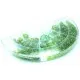 Grüner Perlenmix aus Glasperlen in Sortierbox zum Schmuck basteln - Schmuckzubehör Set - Leisure-Beads DIY