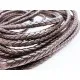 Braune PU-Lederkordel 7mm Lederschnur für Lederarmband geflochtene Lederkordel - Schmuckzubehör - Leisure-Beads DIY