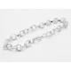 Hellsilber Armband stufenlos bis 20cm platinfarbenes Gliederarmband Bettelarmband aus Metall - Schmuckzubehör - Leisure-Beads DIY