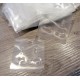 100 transparente Schmuckkarten 35x40mm ohne Text Schmuck Display Ohrringe Kunststoff - Schmuckzubehör