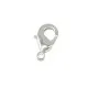 10x Karabinerhaken platinfarben glatt 10 mm - Leisure-Beads DIY