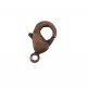 10x dunkelkupfer Karabinerhaken 10mm kupferfarben matt Schmuckverschluss - Schmuckzubehör - Leisure-Beads DIY