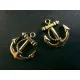 1x Anker Schmuckanhänger ca. 20x23 mm goldfarben - Leisure-Beads DIY
