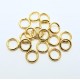 20x stabiler vergoldeter Biegering 8x1mm rund Biegering goldfarben - Schmuckzubehör Biegering