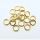 20x stabiler vergoldeter Biegering 8x1mm rund Biegering goldfarben - Schmuckzubehör Biegering - Leisure-Beads DIY