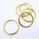 5x stabiler goldfarbener Biegering 20mm Stärke 2mm rund Biegering - Schmuckzubehör Biegering - Leisure-Beads DIY