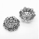 1x große silber Perlenkappe ca. 25x10x10mm silberfarbene filigrane Perlen Kappe - Schmuckzubehör Perlenkappe
