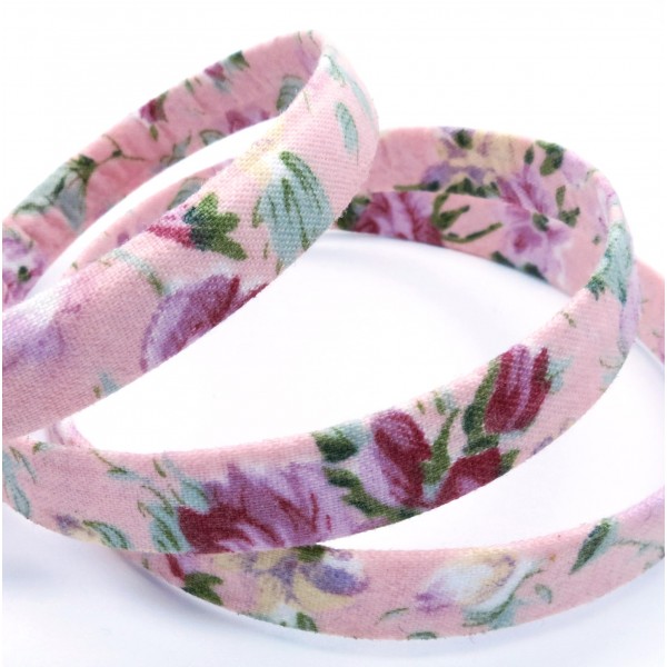 20cm geblümtes rosa Schmuckband 10x2mm - Schmuckzubehör - Leisure-Beads DIY