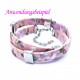 20cm geblümtes rosa Schmuckband 10mm Stärke 2mm für Armband und Wickelarmband - Schmuckzubehör Schmuckband