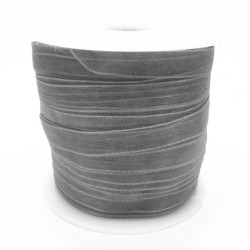 Leisure-Beads - 45m dunkelgraues Organzaband Breite 6mm für Halsband und Wickelarmbänder - Schmuckzubehör Organzaband