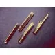 4x goldfarben Bandklemme 40mm goldfarbene Bandklemmen - Schmuckzubehör - Leisure-Beads DIY