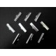 10x Bandklemme 25mm hellsilber platinfarben