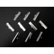 10x Bandklemme 25mm hellsilber platinfarben - Leisure-Beads DIY