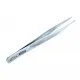 Edelstahl Pinzette 116x10mm rostfrei, antimagnetisch, säurebeständig - Schmuckzubehör Schmuckwerkzeug - Leisure-Beads DIY