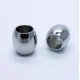 1x Edelstahl Perle 10x10mm Loch 6mm Olive silber Spacer Metallperle - Edelstahl Schmuckzubehör - Leisure-Beads DIY